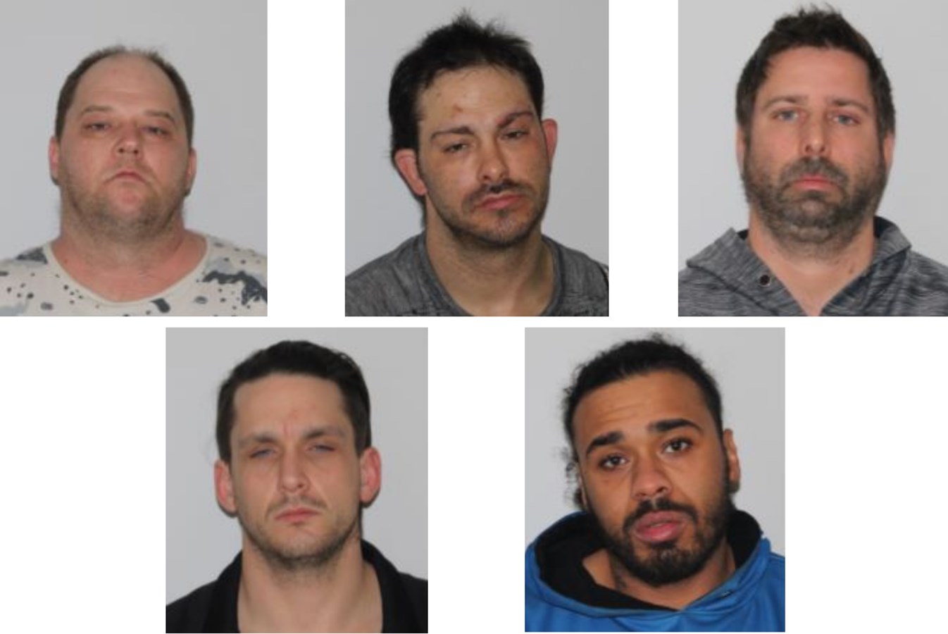 Jean-Guy Lebeau, Dave Milliard, Jean Tellier, Kevin Lafontaine et Joel Simon Campusano.