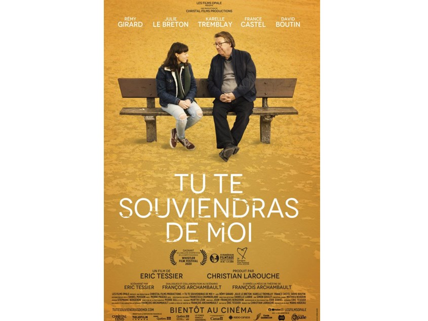 Tu te souviendras de moi sortira en salle le 4 novembre prochain partout au Québec