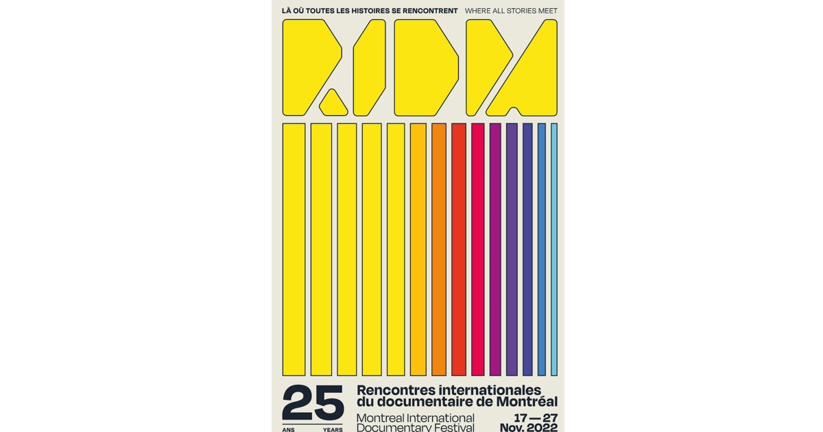 Les Rencontres internationales du documentaire de Montréal  dévoilent une identité visuelle haute en couleur pour leur 25e édition