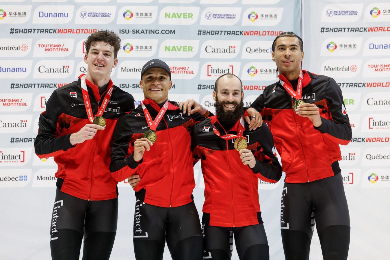 Circuit mondial de patinage de vitesse :Steven Dubois remporte le relais masculin