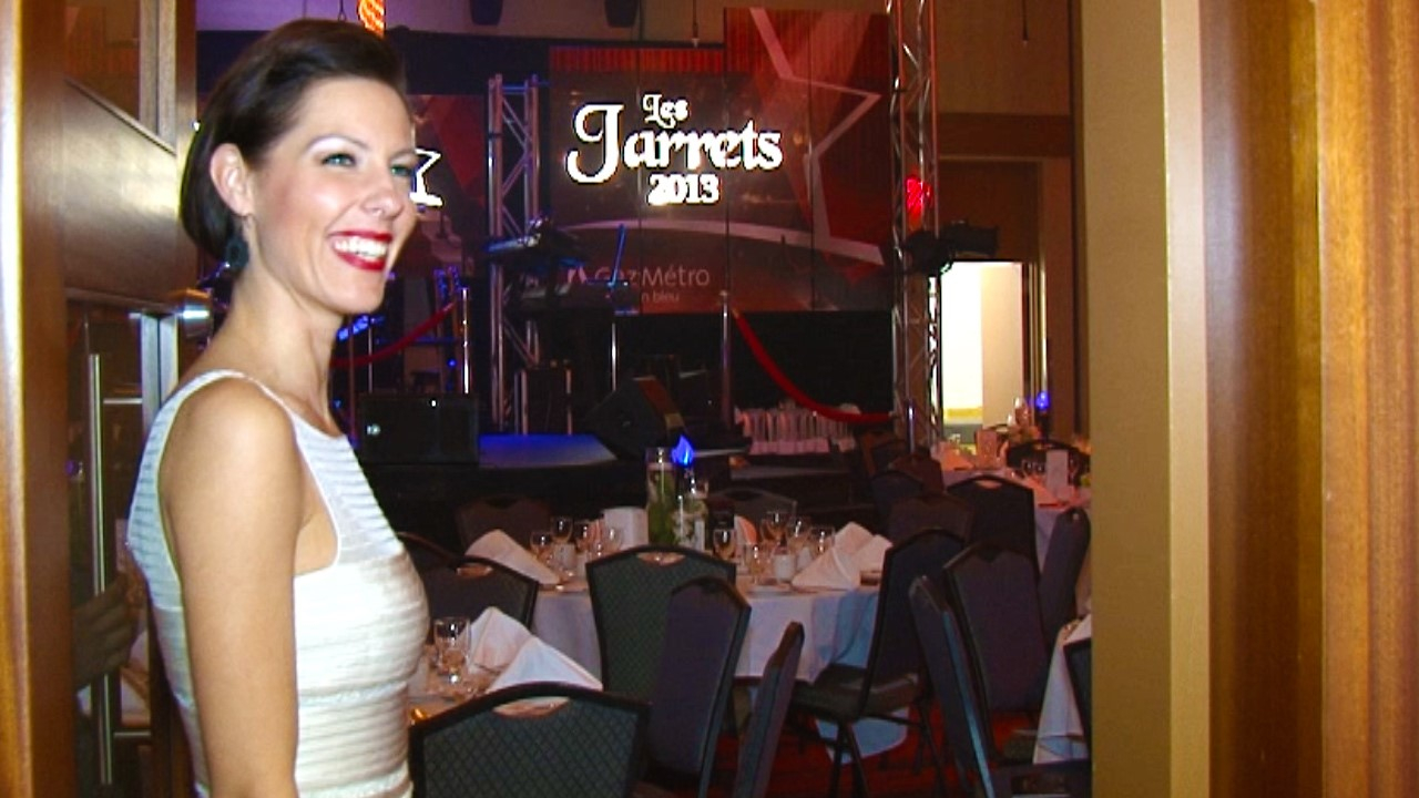 Brenda Giguère et Pierre Beaudoin ont pu découvrir l’envers du décor quelques heures avant la remise des Jarrets.