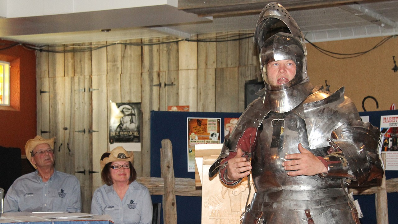 Sir Alexandre a présenté la joute qui sera disputée à Saint-Prosper