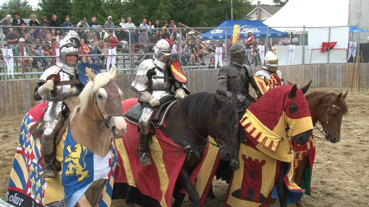 Le tournoi de chevalerie de Nashville en Beauce a attiré près de 300 personnes.