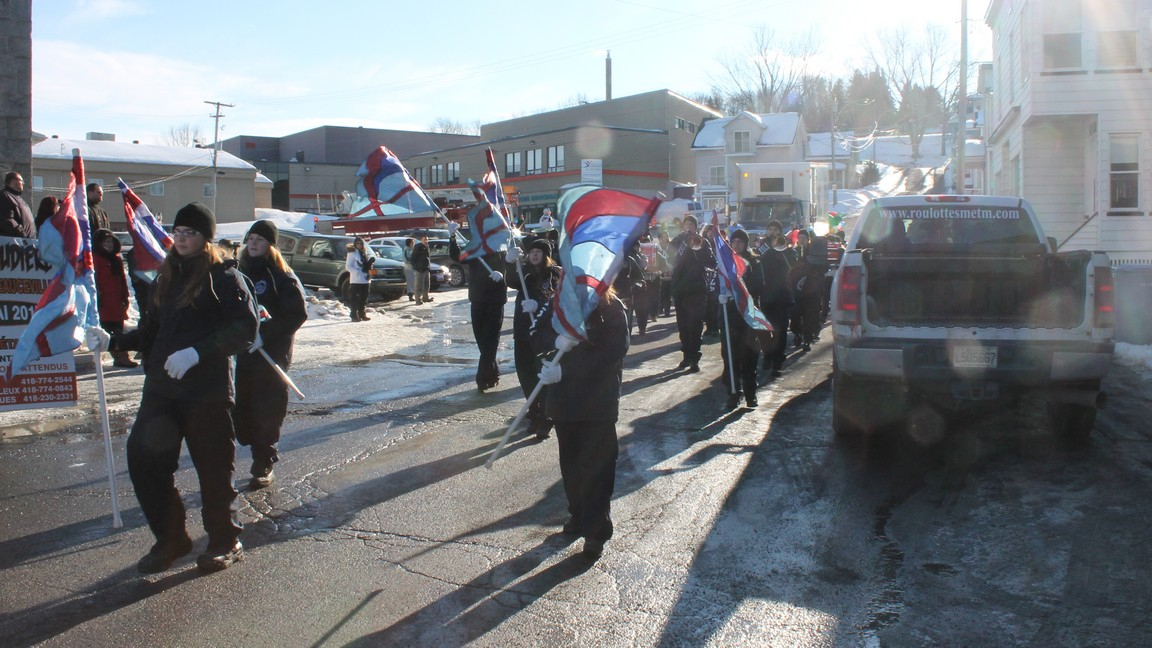Un défilé à Beauceville à l’occasion du Festival d’Hiver