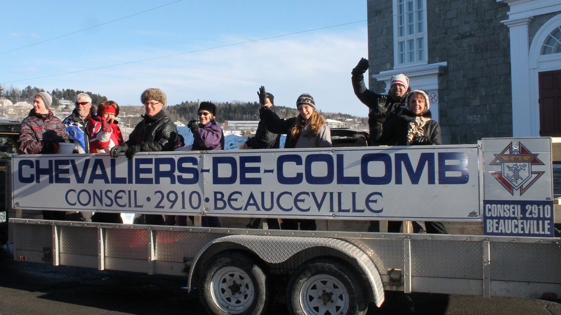 Un défilé à Beauceville à l’occasion du Festival d’Hiver
