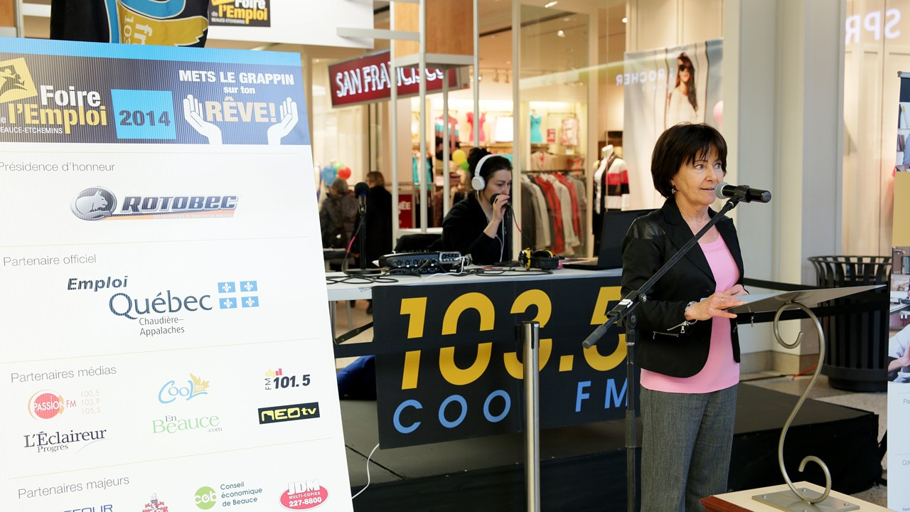 La directrice des Centres locaux d’emploi de Beauce et des Etchemins, Jacynthe Veilleux.