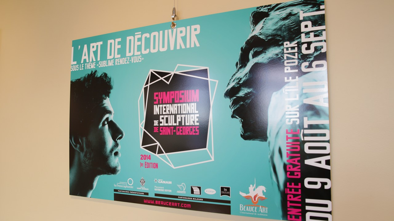 L'affiche officielle de l'International de sculptures.