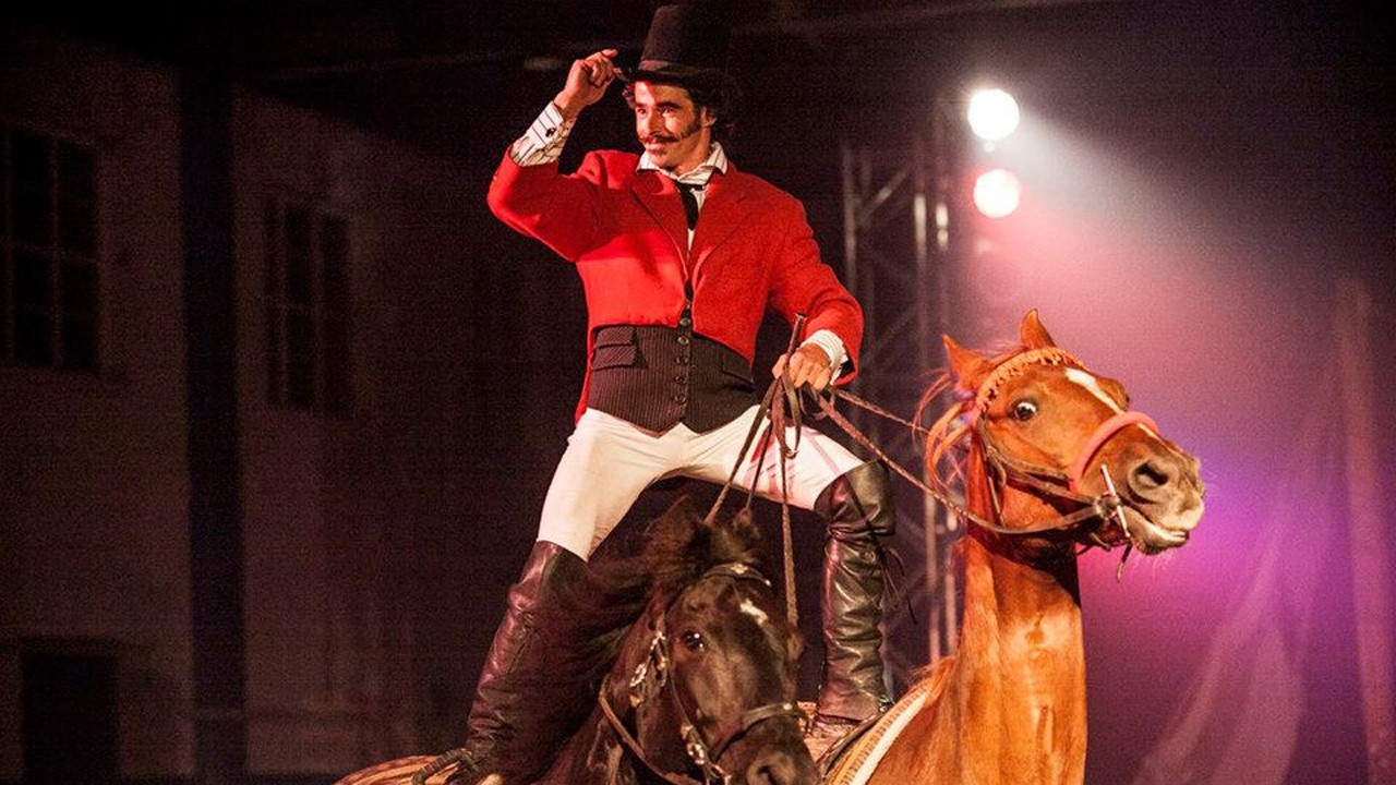 Le cirque équestre « La Luna Caballera » débarque à Nashville en Beauce. Photo Ghislain Martineau.
