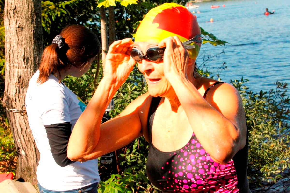 (299 photos) Plus de 150 braves pour le Premier Triathlon du Lac-Poulin