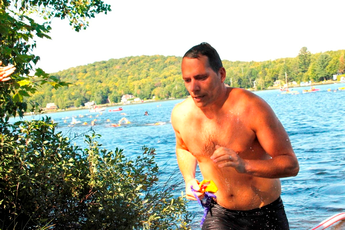(299 photos) Plus de 150 braves pour le Premier Triathlon du Lac-Poulin