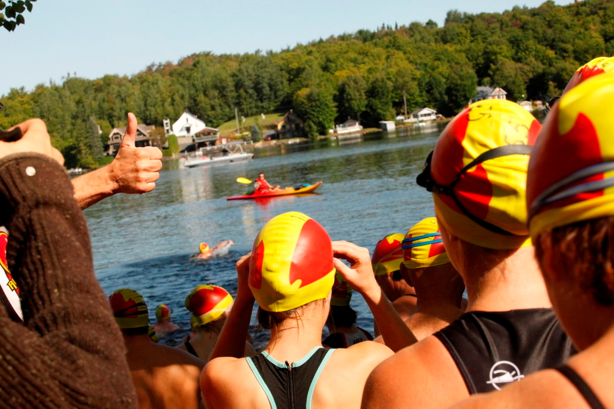 (299 photos) Plus de 150 braves pour le Premier Triathlon du Lac-Poulin