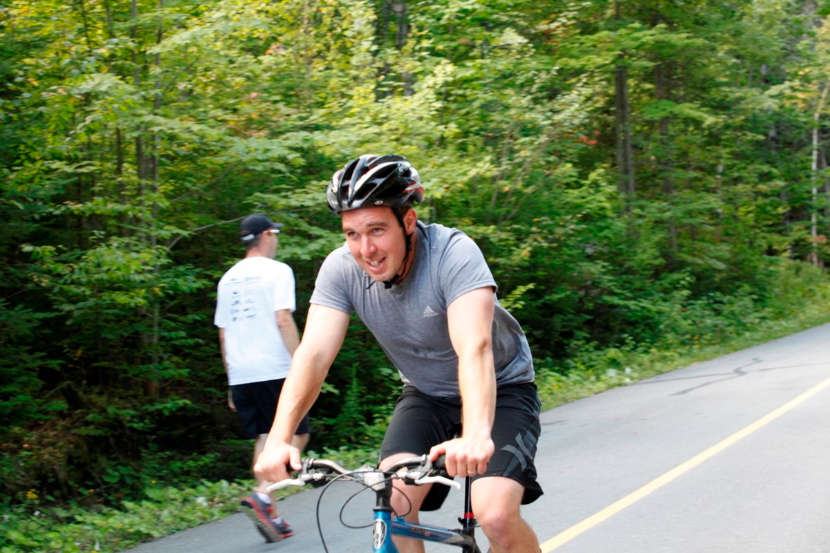 (299 photos) Plus de 150 braves pour le Premier Triathlon du Lac-Poulin