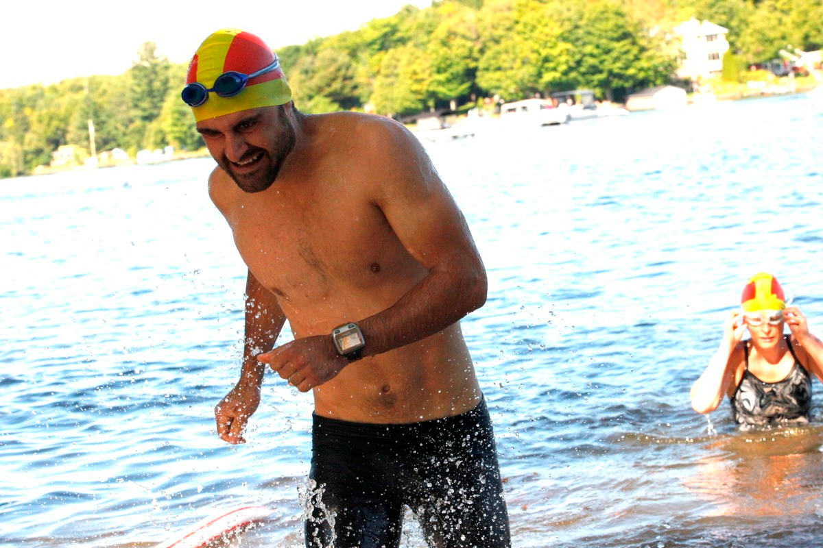 (299 photos) Plus de 150 braves pour le Premier Triathlon du Lac-Poulin