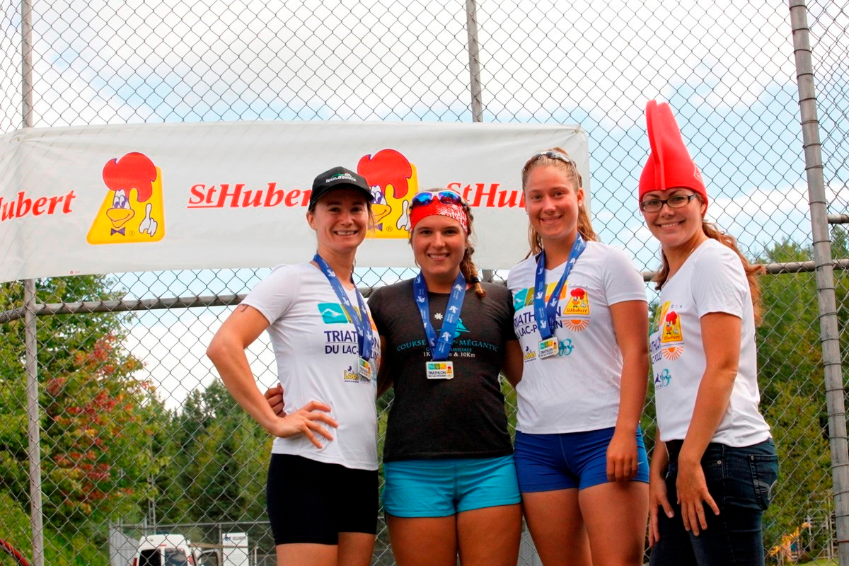 (299 photos) Plus de 150 braves pour le Premier Triathlon du Lac-Poulin