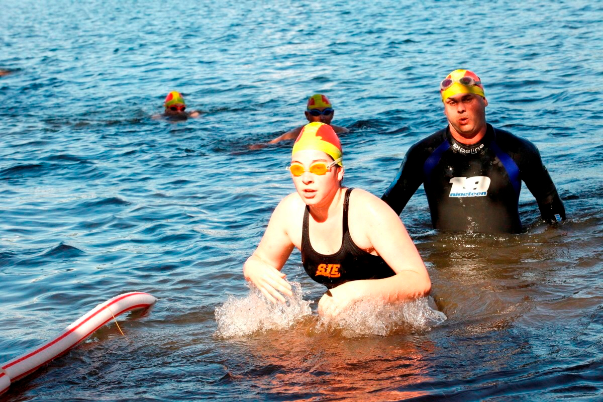 (299 photos) Plus de 150 braves pour le Premier Triathlon du Lac-Poulin
