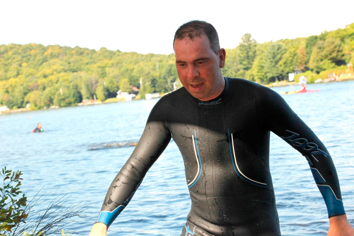 (299 photos) Plus de 150 braves pour le Premier Triathlon du Lac-Poulin