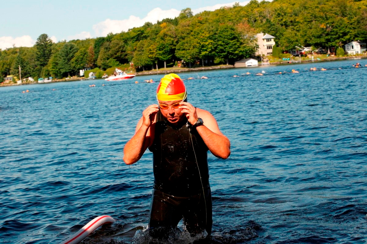 (299 photos) Plus de 150 braves pour le Premier Triathlon du Lac-Poulin