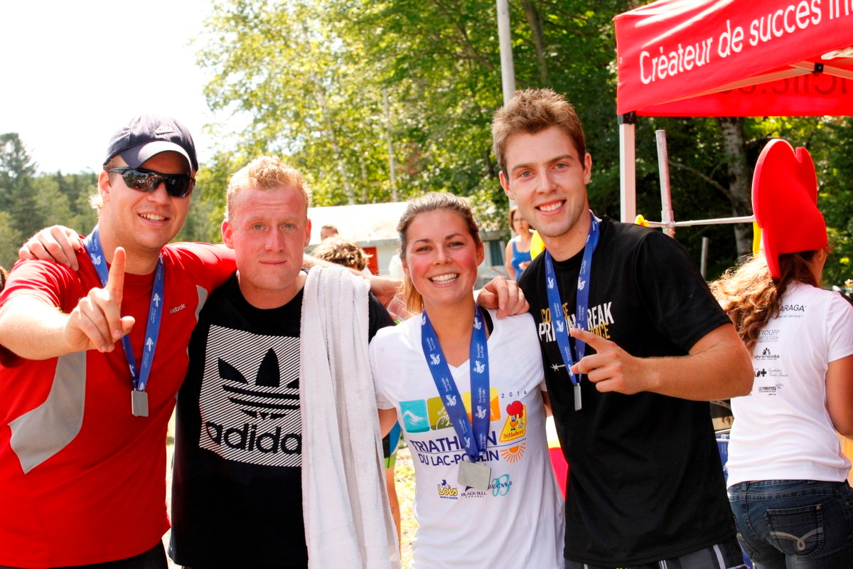 (299 photos) Plus de 150 braves pour le Premier Triathlon du Lac-Poulin