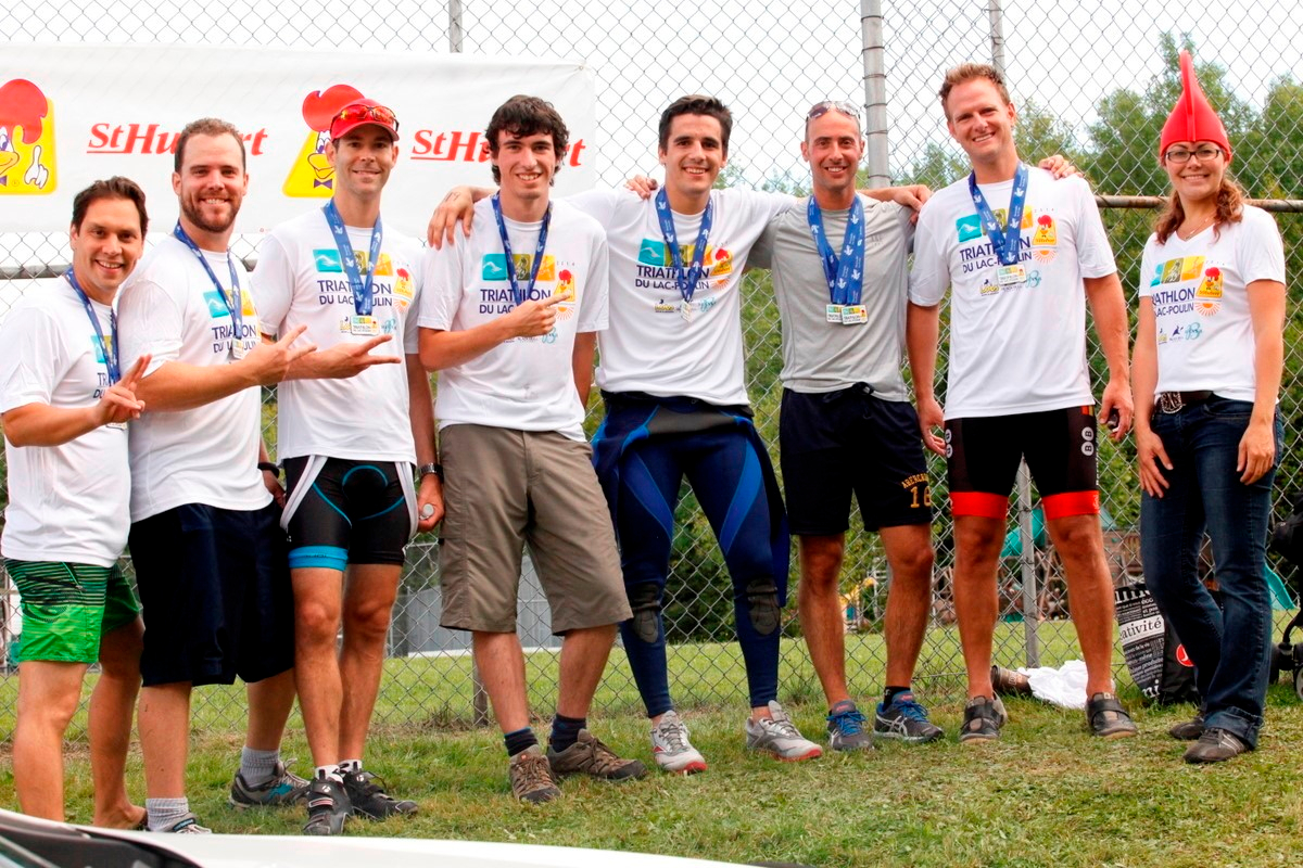 (299 photos) Plus de 150 braves pour le Premier Triathlon du Lac-Poulin