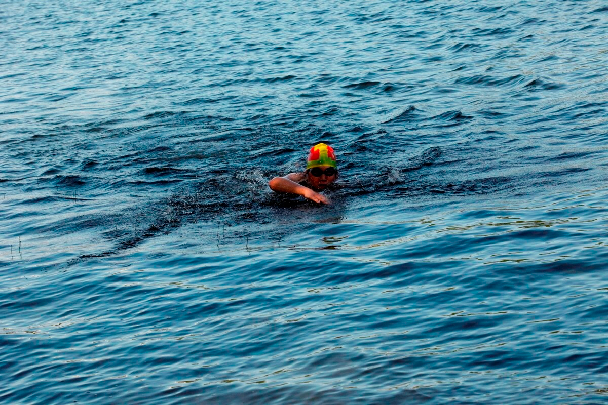 (299 photos) Plus de 150 braves pour le Premier Triathlon du Lac-Poulin