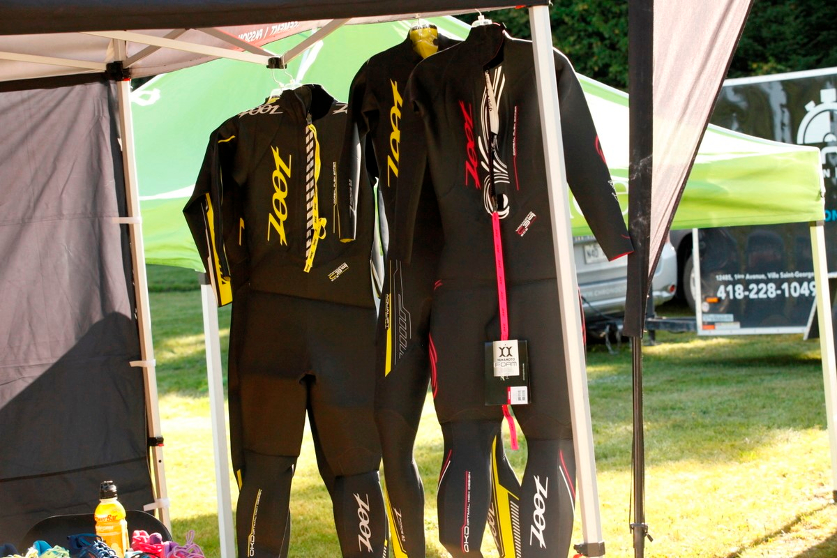 (299 photos) Plus de 150 braves pour le Premier Triathlon du Lac-Poulin