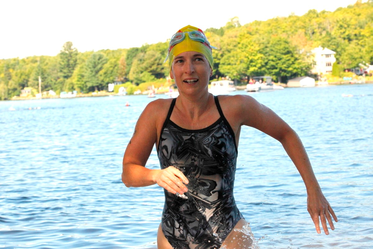 (299 photos) Plus de 150 braves pour le Premier Triathlon du Lac-Poulin
