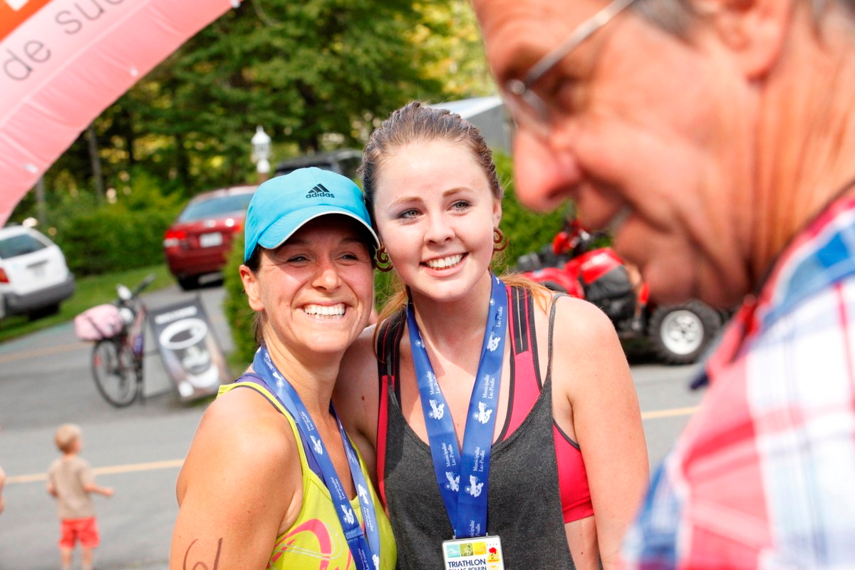 (299 photos) Plus de 150 braves pour le Premier Triathlon du Lac-Poulin