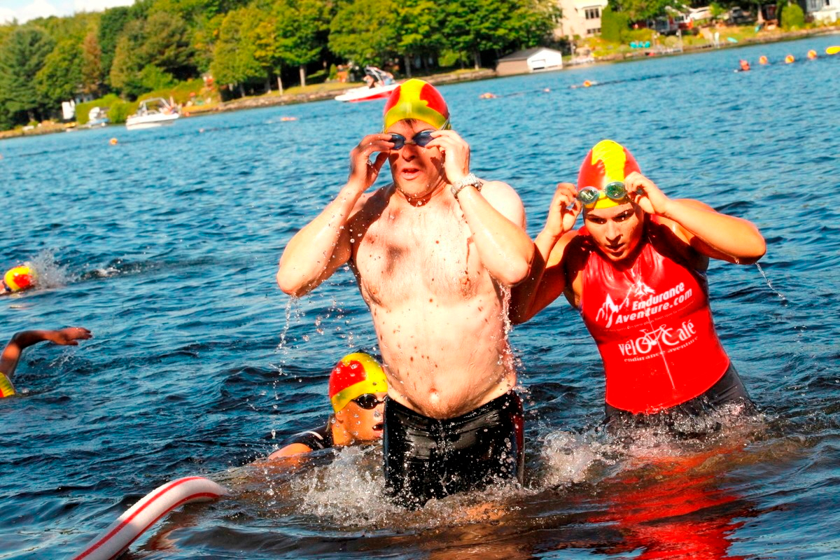 (299 photos) Plus de 150 braves pour le Premier Triathlon du Lac-Poulin