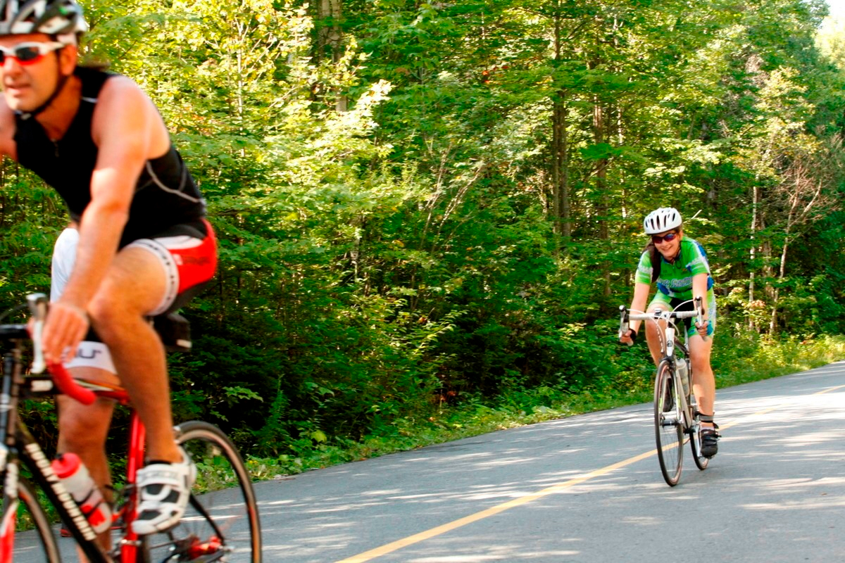 (299 photos) Plus de 150 braves pour le Premier Triathlon du Lac-Poulin