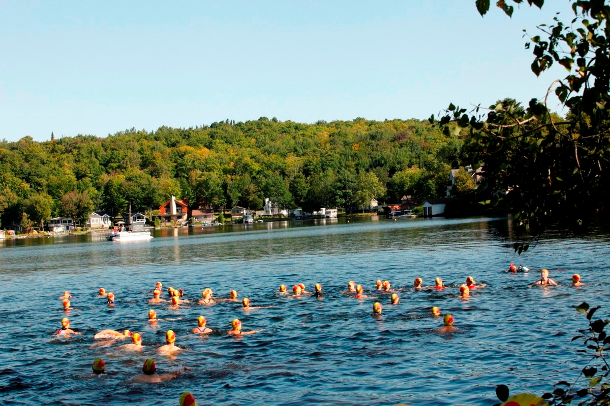 (299 photos) Plus de 150 braves pour le Premier Triathlon du Lac-Poulin