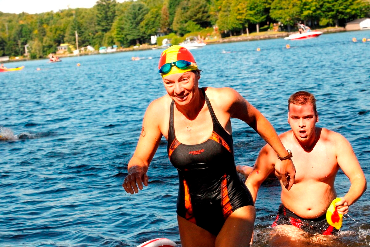 (299 photos) Plus de 150 braves pour le Premier Triathlon du Lac-Poulin