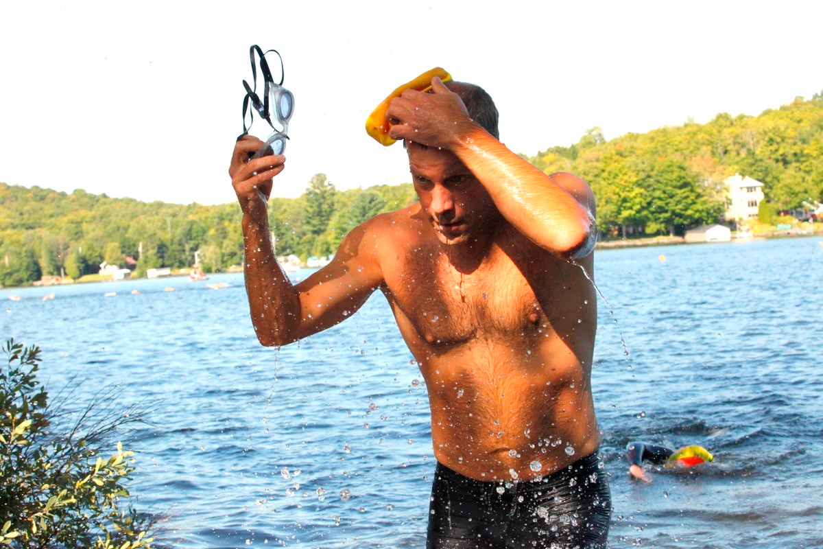 (299 photos) Plus de 150 braves pour le Premier Triathlon du Lac-Poulin
