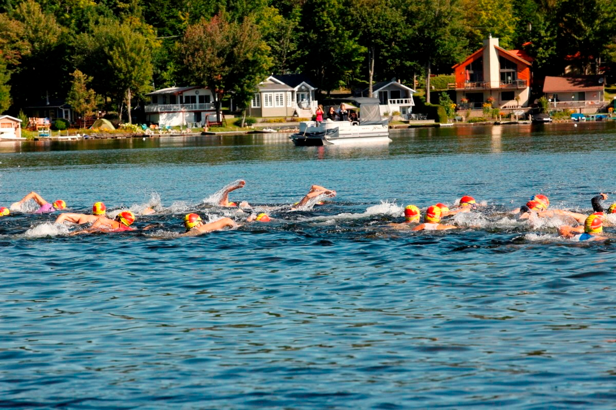 (299 photos) Plus de 150 braves pour le Premier Triathlon du Lac-Poulin