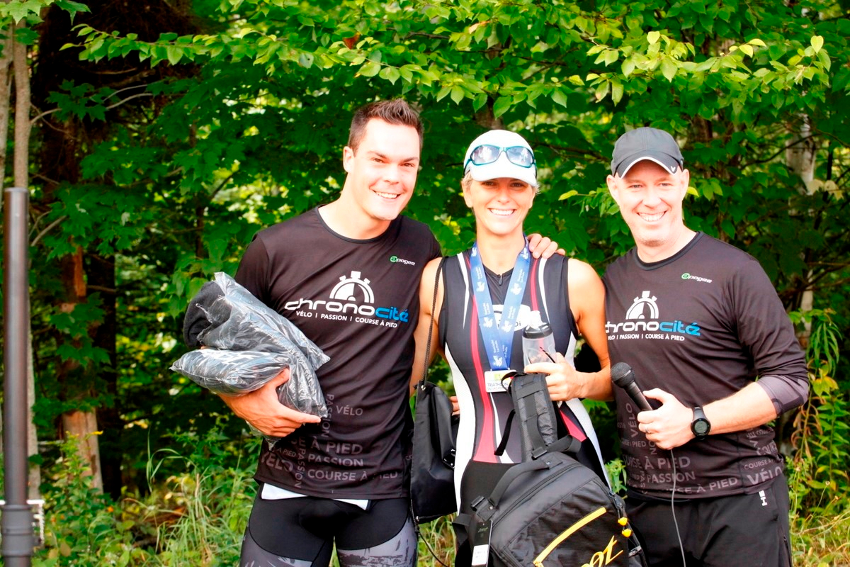 (299 photos) Plus de 150 braves pour le Premier Triathlon du Lac-Poulin