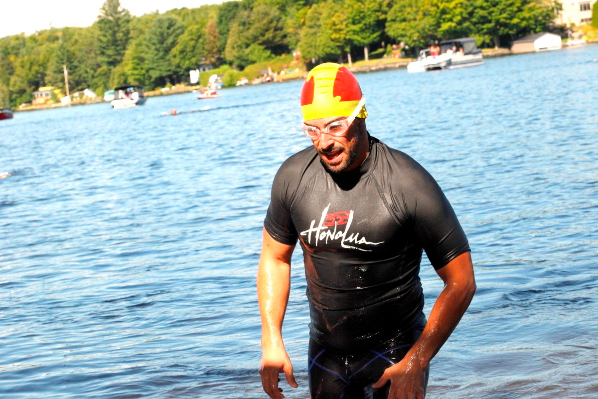 (299 photos) Plus de 150 braves pour le Premier Triathlon du Lac-Poulin