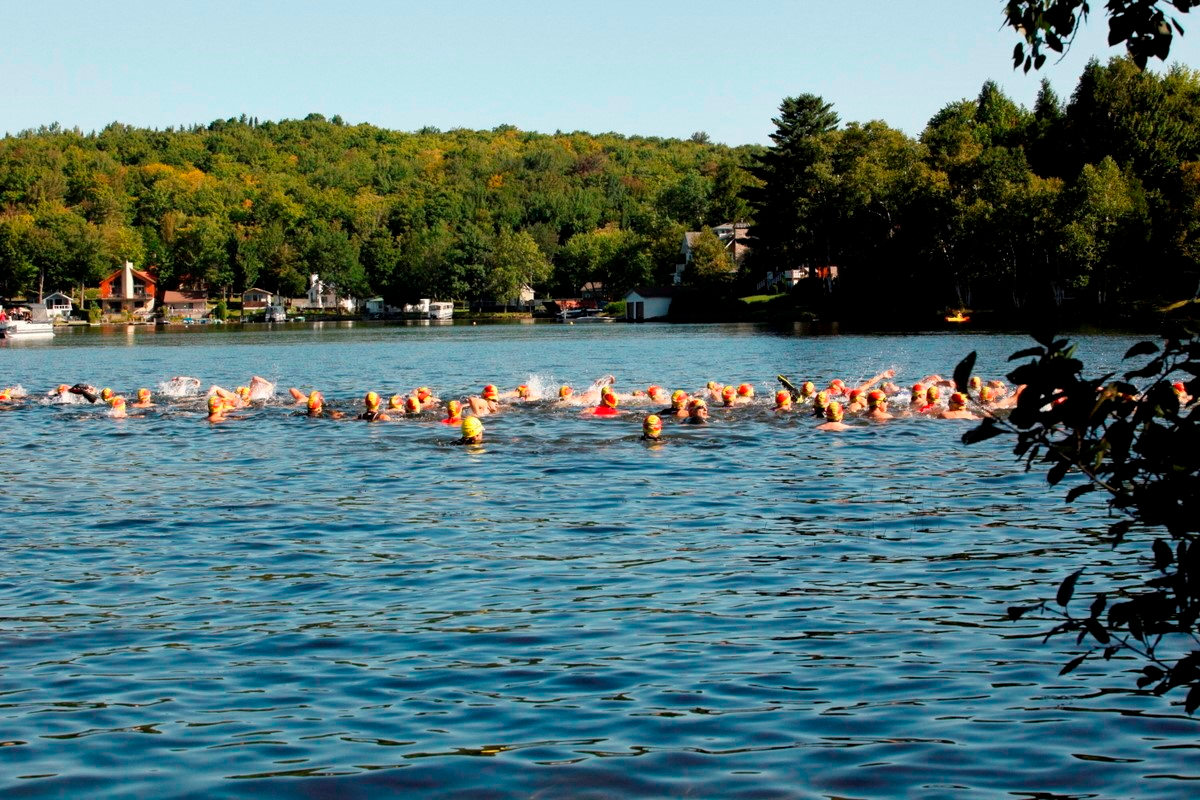 (299 photos) Plus de 150 braves pour le Premier Triathlon du Lac-Poulin