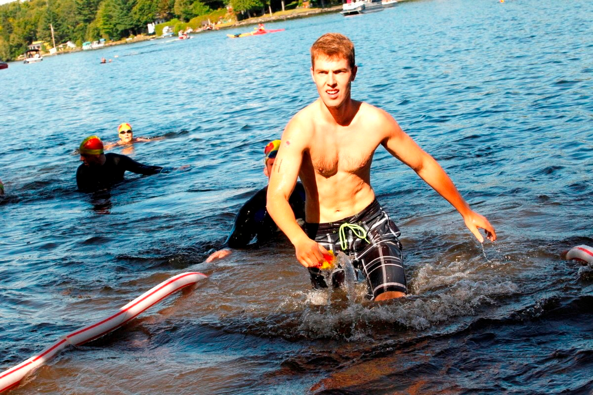 (299 photos) Plus de 150 braves pour le Premier Triathlon du Lac-Poulin
