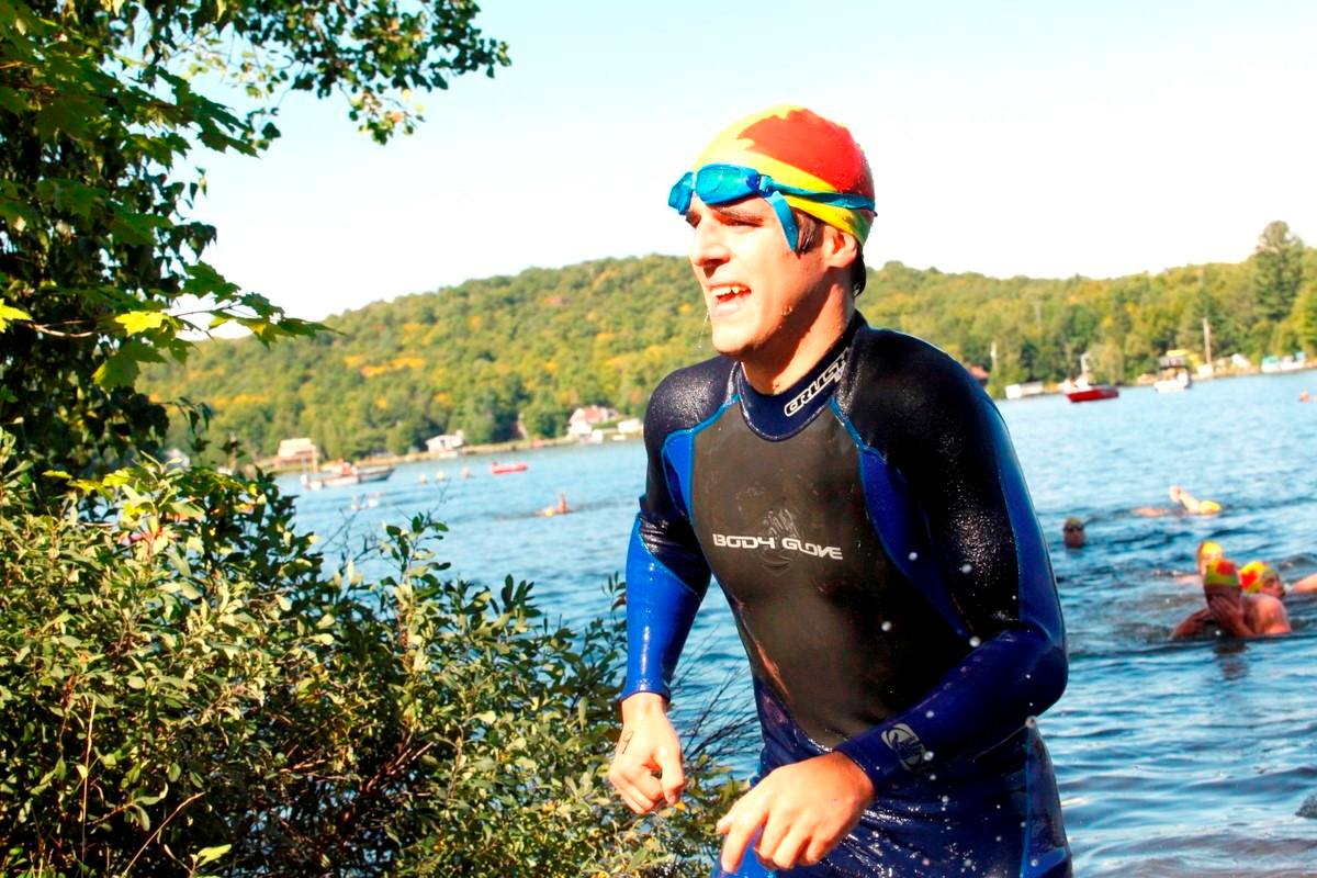 (299 photos) Plus de 150 braves pour le Premier Triathlon du Lac-Poulin