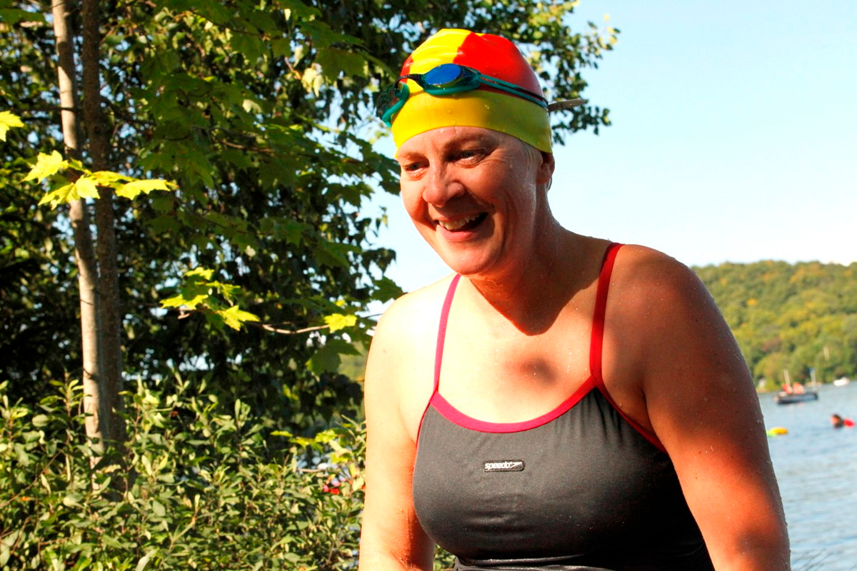 (299 photos) Plus de 150 braves pour le Premier Triathlon du Lac-Poulin