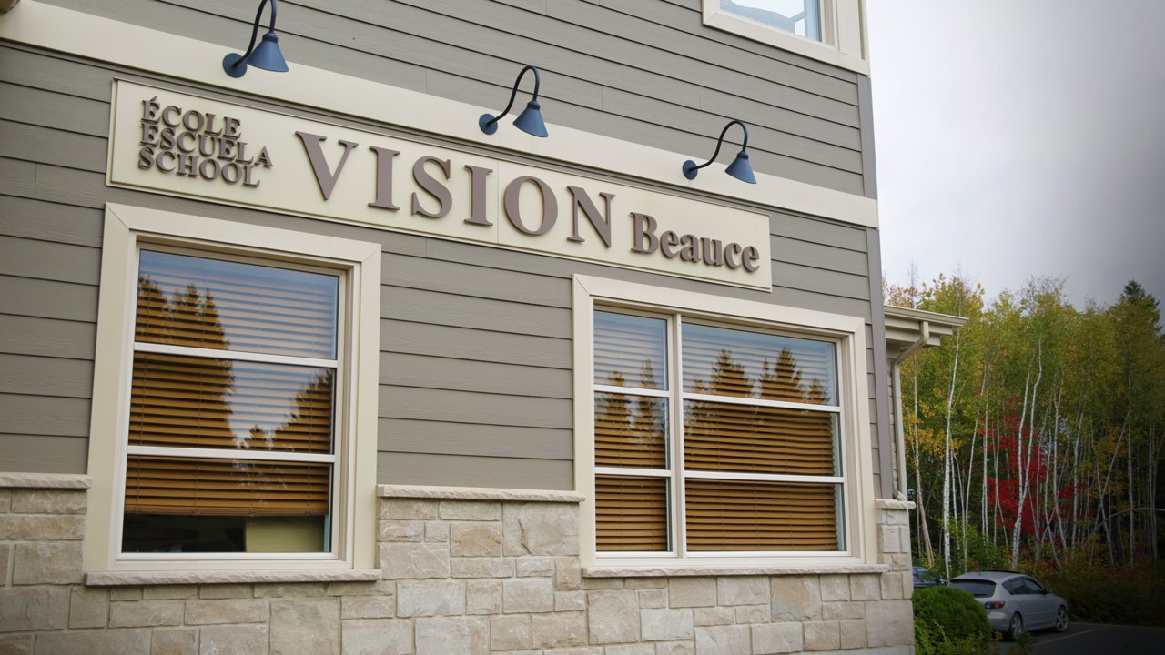 Les élèves de l’école Vision Beauce à Sainte-Marie relèvent le défi de course Terry Fox.