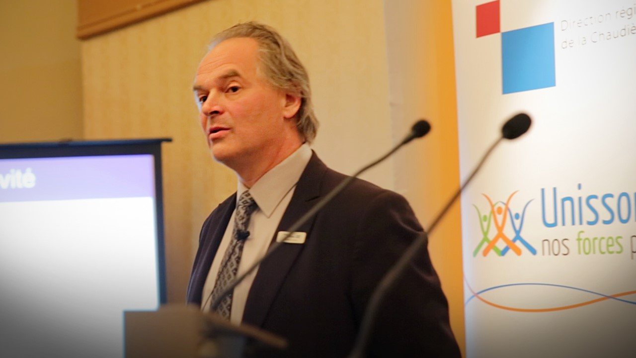 Vincent Lessard, conseiller aux entreprises au Centre local d'emploi de Saint-Georges/Lac-Etchemin et employé par le Ministère de l'Emploi, de la Solidarité sociale.