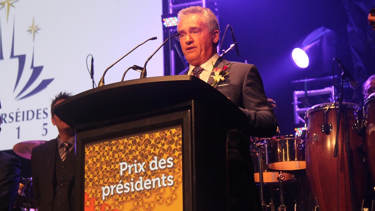 Germain Blais des Construction Beauce Atlas a remporté le Prix des présidents.