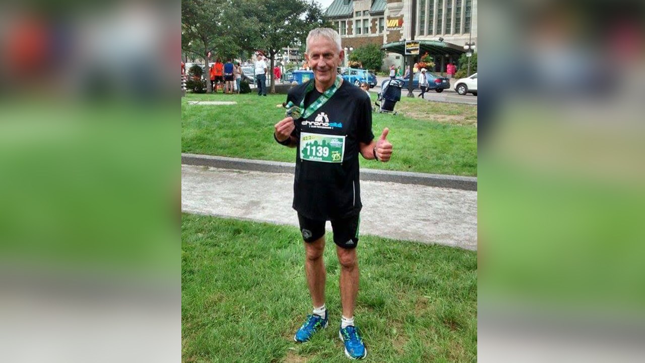 Le Beauceron Réjean Paradis remporte le Marathon des Deux Rives chez les 60-69 ans