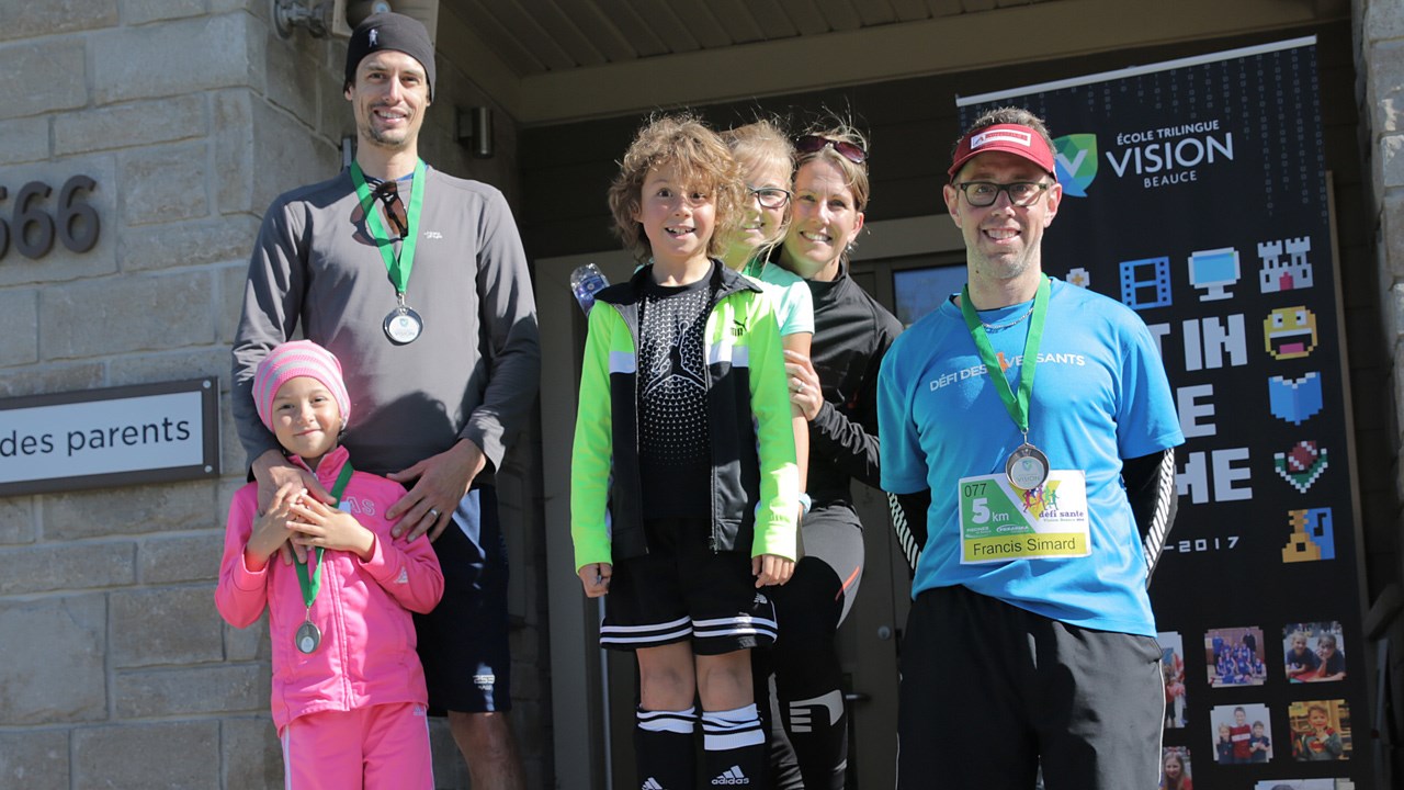 Les gagnants du 5km-adultes.