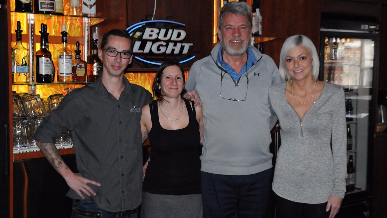 Daniel Côté, Mélanie Breton, Robert Cloutier et Alexandra Vachon