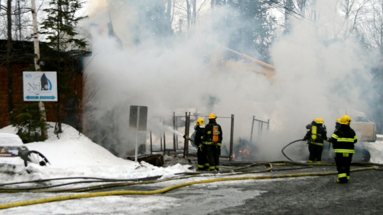 Incendie au NRJ spa nordique de Saint-Alfred