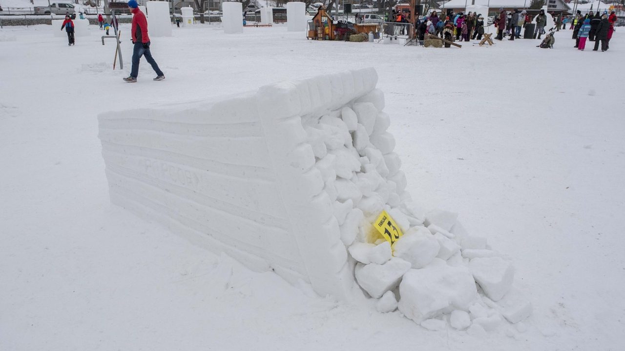 Découvrez tous les résultats du concours de sculptures sur neige de Saint-Georges