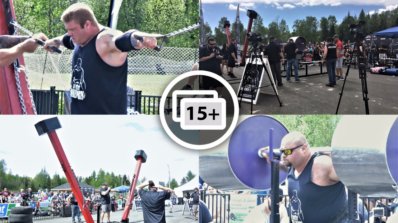 Le Championnat provincial des hommes forts du Québec attire les foules à Saint-Odilon