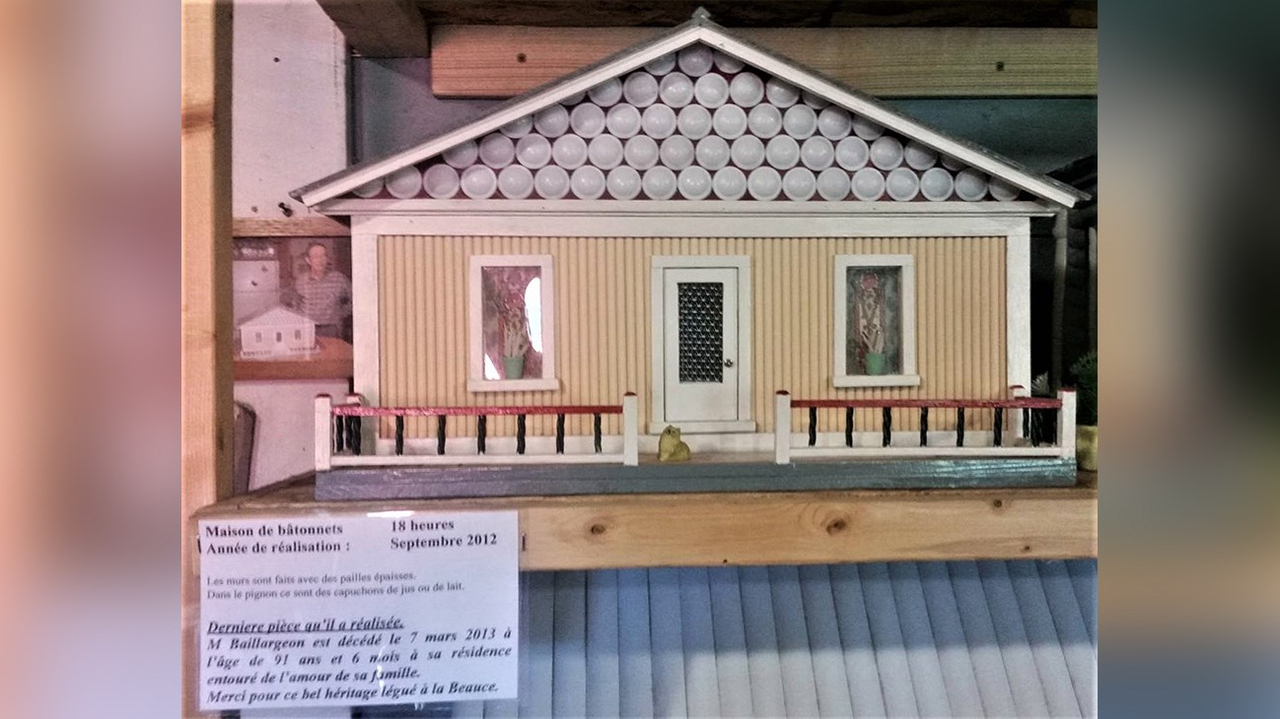 La dernière maison qu'Ernest Baillargeon a créée en septembre 2012, six mois avant son décès (7 mars 2013).