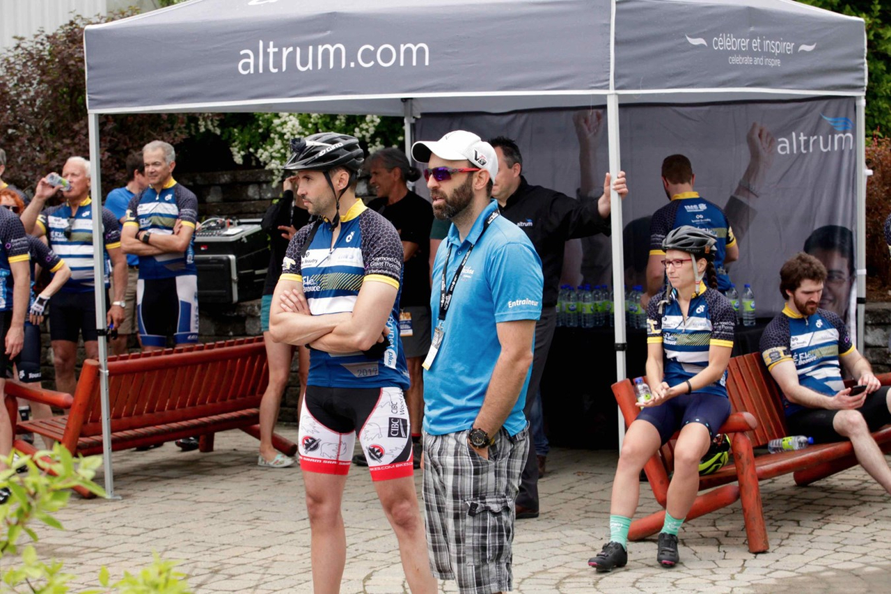 La grêle, le vent, la pluie : rien n'arrête les cyclistes du Défi Tour de Beauce 2017